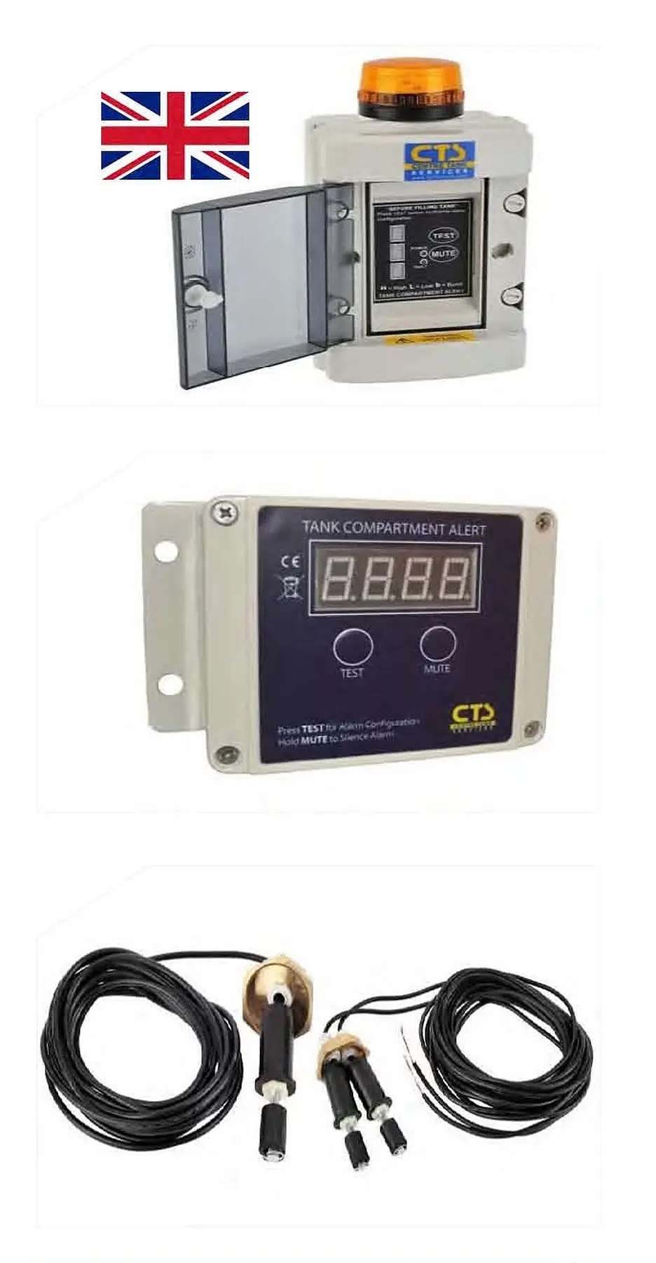 Tank high and low level alarm equipment