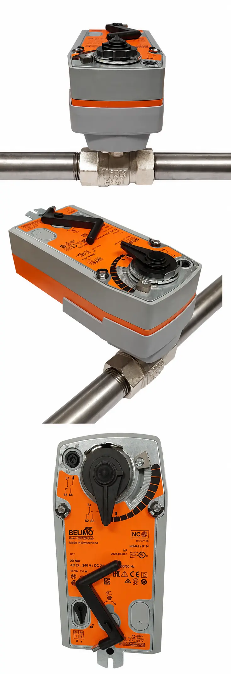 Belimo motorized ball valve and actuator